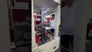 Semi-automatic rigid box making machine
