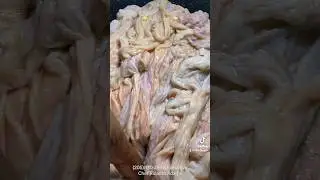 Now Clean Lets get started on cooking these Hot Maws & Chitterlings