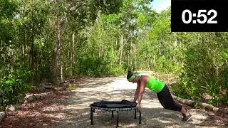 5 Minutes Mini Moves, Day 14, Plankety Planks on a JumpSport Fitness Trampoline / Rebounder