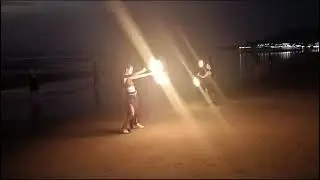Hot Girl Fire Dance