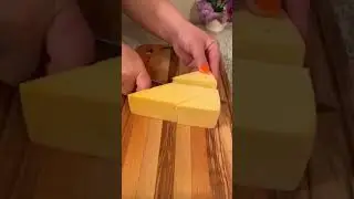How to cut cheese into triangles #cheese#india #uzbekistan