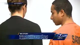 Bellevue stabbing victim in court as suspect goes in front of judge