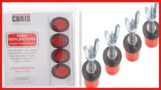 Great product -  Chris Products CH4R Red Motorcycle Mini License Plate Reflector, 4 Pack