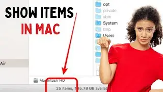 How to SHOW number of FILES in folder (Macbook Pro)