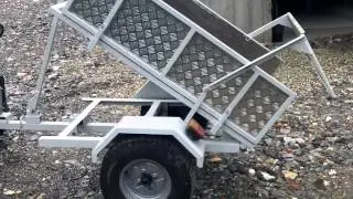 remorque quad basculante avec un treuil 12V