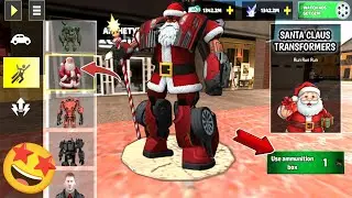 Santa Claus Transformer Car In Rope Hero Vice Town Shop