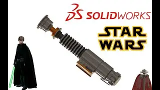 Sable de luz Luke Skywalker (STAR WARS) Modelado de SolidWorks (Super f&aacute;cil) PARTE 1