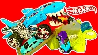 Hot Wheels 3 Color Shifters Playsets Fun Extreme Action Sharkruiser