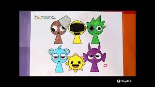 Colorful Sprunks &ndash; Look What I Made! #shorts  #sprunki  #video
