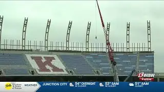 Take a walk through KU football&rsquo;s stadium construction site 98 days before completion