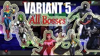 Variant 5 All Boss Fights! - Blood & Venom All 6 Bosses - Marvel Contest of Champions