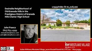Number One Selling Agent in Old Granada Hills