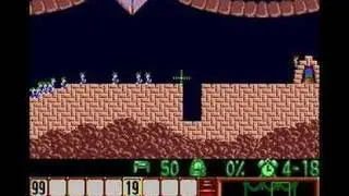 Lemmings - Fun Level 7 Solution
