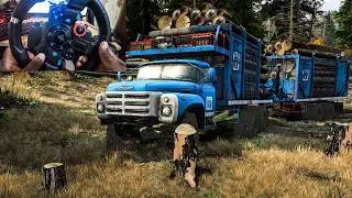 Mudrunner Loading Irregularities with a Steering Wheel - 4K60 Test