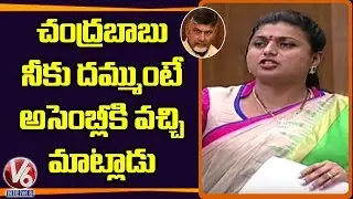 YCP MLA Roja Speech In AP Assembly | V6 News