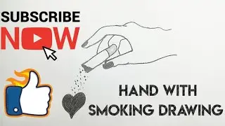 hand drawing | hand drawing with smoking | drawing tutorial | step by step | drawing by momna arts