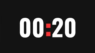 Timer 20 Seconds ⏰️ Best Timer for Focus, Fitness, Chill and Challenges! 🤓