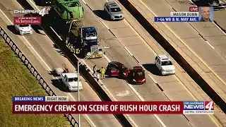 Emergency crews on scene of rush hour crash