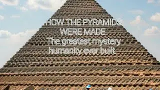 How the pyramids were made.The greatest mystery humanity ever built...