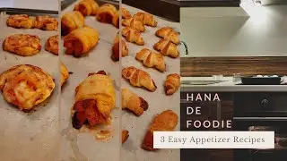 3 Easy Appetizer Recipes | Pizza Rolls | Pigs in a Blanket | Mini Croissants