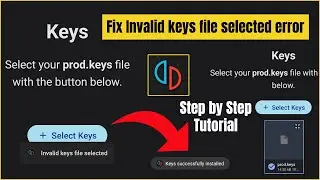 How To Solve/Fix Invalid Keys File Selected Error on Yuzu Emulator (Android)
