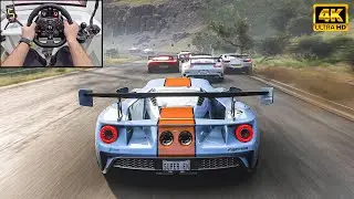 Ford GT VS Supercars - Forza Horizon 5 | Logitech G923 Steering Wheel