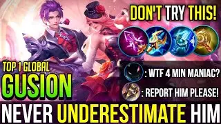 KING OF GUSION | Gusion Best Build & Gameplay | Top 1 Global Gusion | Mobile Legends
