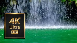 Can You Feel the Calm of This Waterfall? | 4K Fixed Nature Scene for 1 Hour