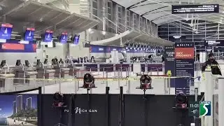 Car crashes into gates of Detroit Metro Airport