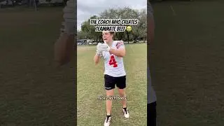 Coach is getting these boys right!! #viralshort #football #footballcoach #competition #widereceiver