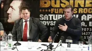 Tyson Fury vs Martin Rogan : Rogan clash with Hennessy fight @ press conference - Part II/II