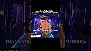 John Cena 17th time world champion 🥹#wwe #wrestling#shorts#ytshorts