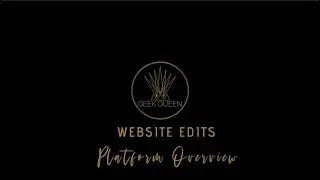 Geek Queen Web Platform Overview (Duda Website Builder)