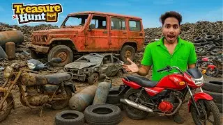 We Found a Red Jeep While Treasure Hunting in Scrap Yard! 😱🔥