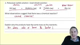 AQA C3 Quant Chem: Lesson 1 (Conservation of Mass)