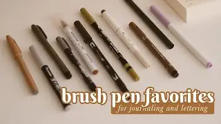 Best beginner friendly brush pens for journaling and lettering; comparing all my pens for top 3