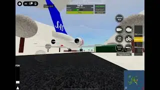 Landing an md-90 at road base (low quality)