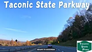 Taconic State Parkway - Yorktown to Arlington - New York - 4K Highway Drive