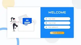 Simple Registration Form Using Only HTML and CSS | Registration Form Tutorial