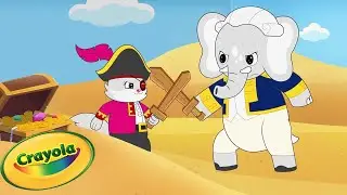 A Pirate Adventure! ☠️ 🏴&zwj;☠️ Crayola Scribble Scrubbie Pets | Cartoons for Kids