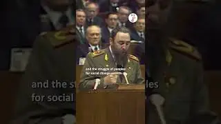 Fidel Castro speaks in Moscow, 1981
