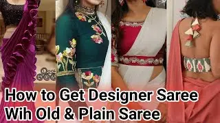 How to Get Designer Saree Wih Old & Plain Saree With Names #shorts #nehabeautyroom #oldsaree #saree