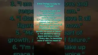Kind Things to Say to Yourself #Moments #40s #50s #60s #70s #wisdom #life #motivation