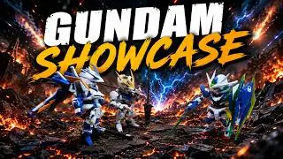 Showcase Gundam Astray Blue Frame & Gundam Barbatos vs Gundam Qant Battle with Lofi Nostalgic J-Pop