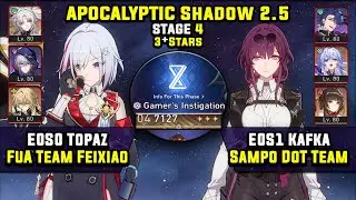 E0 Topaz With Feixiao & E0 Kafka DoT Carry (3 Stars) Apocalyptic Shadow 4 Honkai Star Rail 2.5