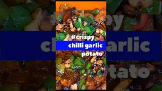 chilli garlic potato #crispy #chilligarlicpotato #chilligarlicsauce #restaurantstyle #chatpatasnack
