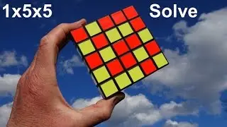Solving my Impossible 1x5x5 Cuboid (AKA Tony Fisher's Professor Floppy Cube puzzle)