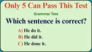 Mixed English Grammar Challenge — Only 5 Can Pass This Tricky Test!