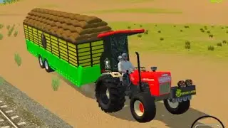 Reel Tractor Trolley Farming Simulation Game  !! Sawraj Tractor Full Loading !! Viral Video#Tractor#