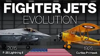 US Fighter Jets Evolution 1925-2025 | US Air Force | Attack Aircraft | military jet evolution